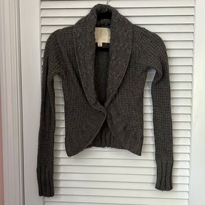 Hollister Surf Co. Early Y2K Gray Shrug Sweater - Medium